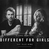 Download or print Dierks Bentley Different For Girls (feat. Elle King) Sheet Music Printable PDF -page score for Pop / arranged Piano, Vocal & Guitar (Right-Hand Melody) SKU: 173897.