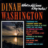 Download or print Dinah Washington What A Diff'rence A Day Made Sheet Music Printable PDF -page score for Jazz / arranged Piano, Vocal & Guitar (Right-Hand Melody) SKU: 26263.