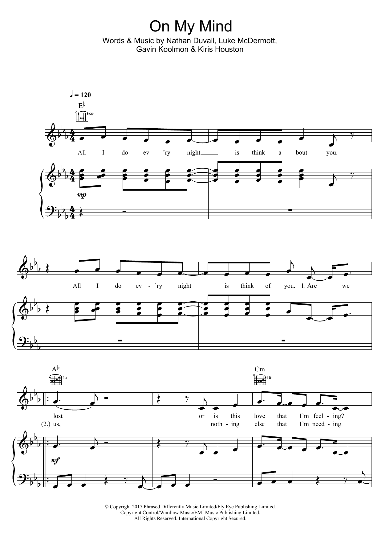Download Disciples On My Mind Sheet Music and learn how to play Piano, Vocal & Guitar (Right-Hand Melody) PDF digital score in minutes