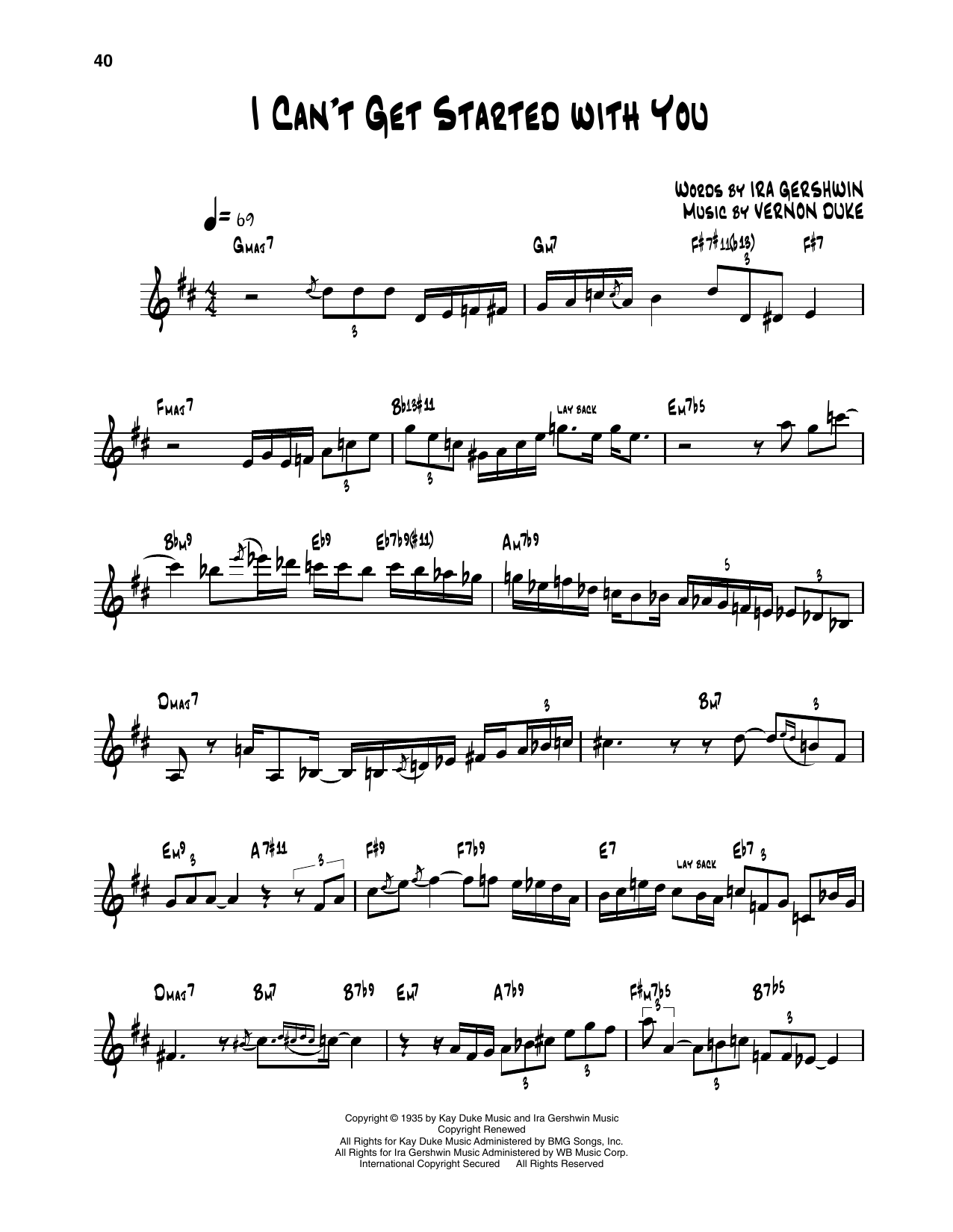 Download Dizzy Gillespie I Can't Get Started Sheet Music and learn how to play Trumpet Transcription PDF digital score in minutes