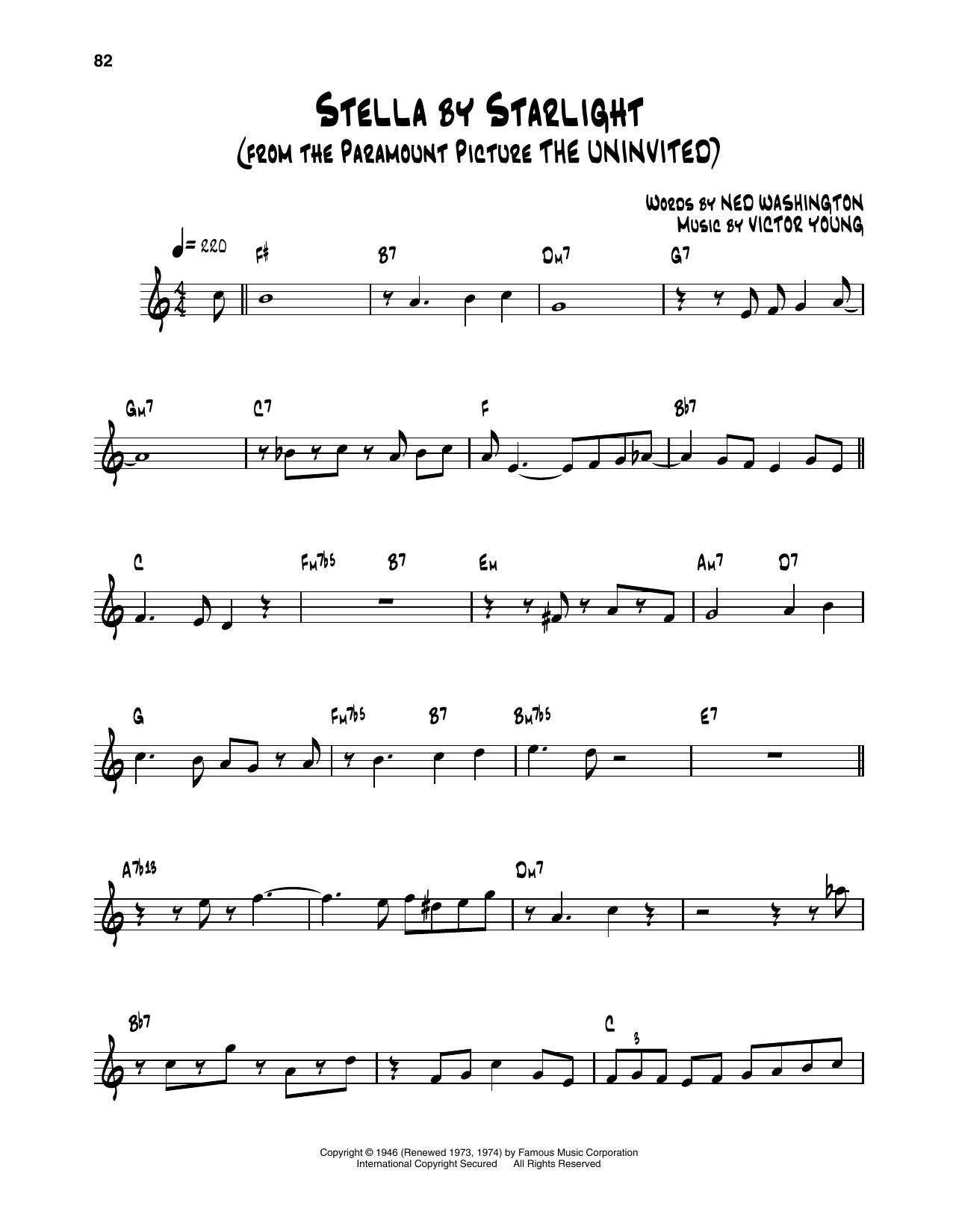 Download Dizzy Gillespie Stella By Starlight Sheet Music and learn how to play Trumpet Transcription PDF digital score in minutes