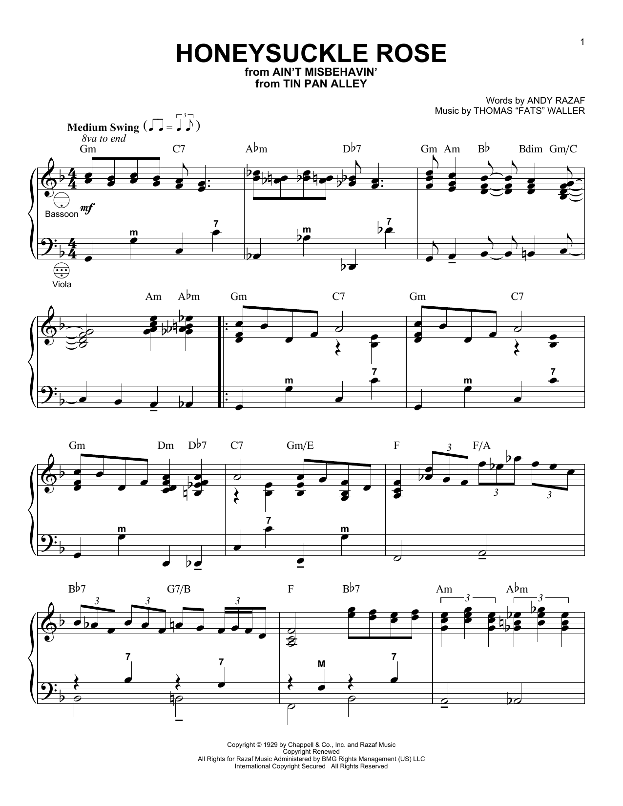 Download Django Reinhardt Honeysuckle Rose (arr. Gary Meisner) Sheet Music and learn how to play Accordion PDF digital score in minutes
