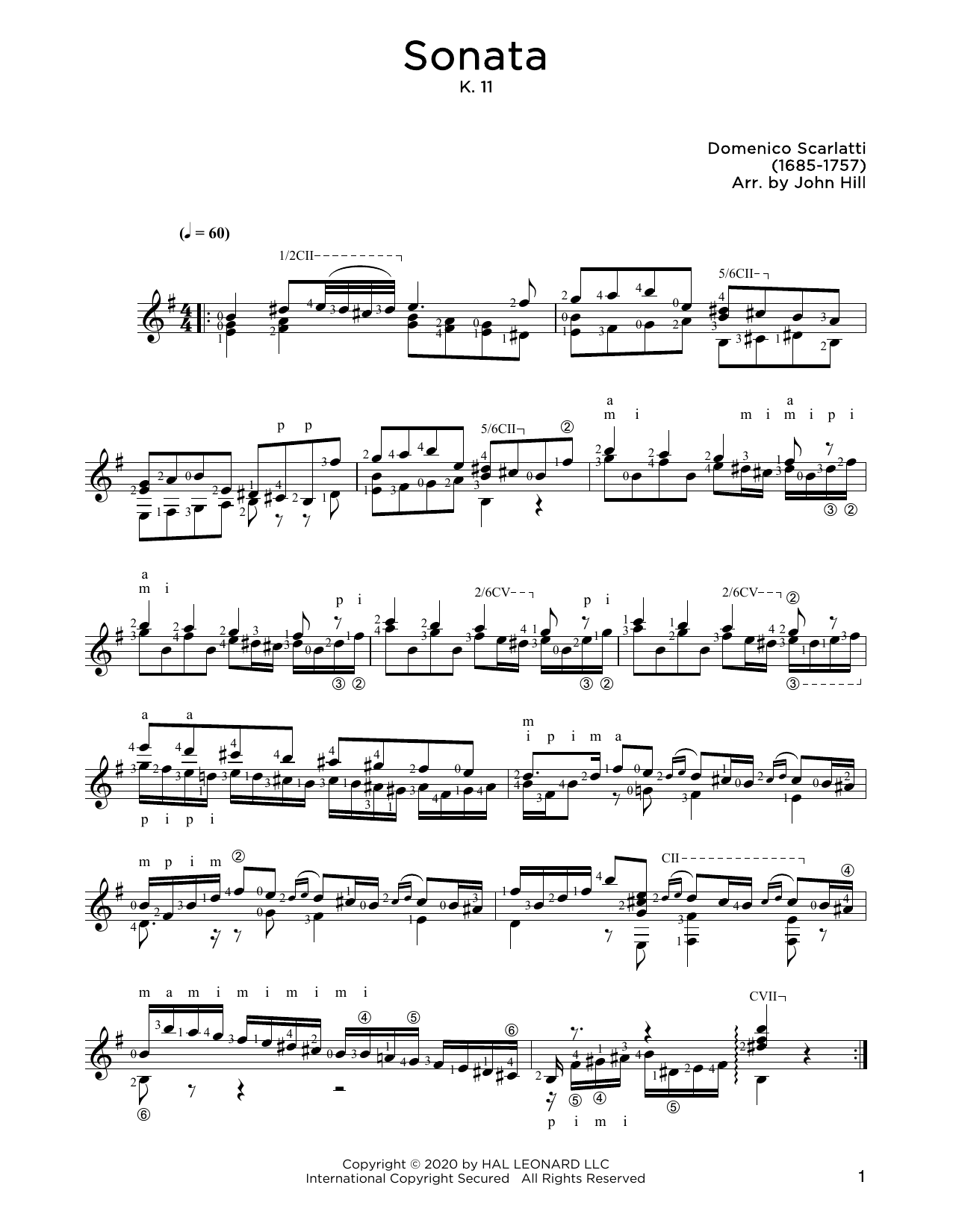 Download Domenico Scarlatti Sonata, L. 352 Sheet Music and learn how to play Solo Guitar PDF digital score in minutes