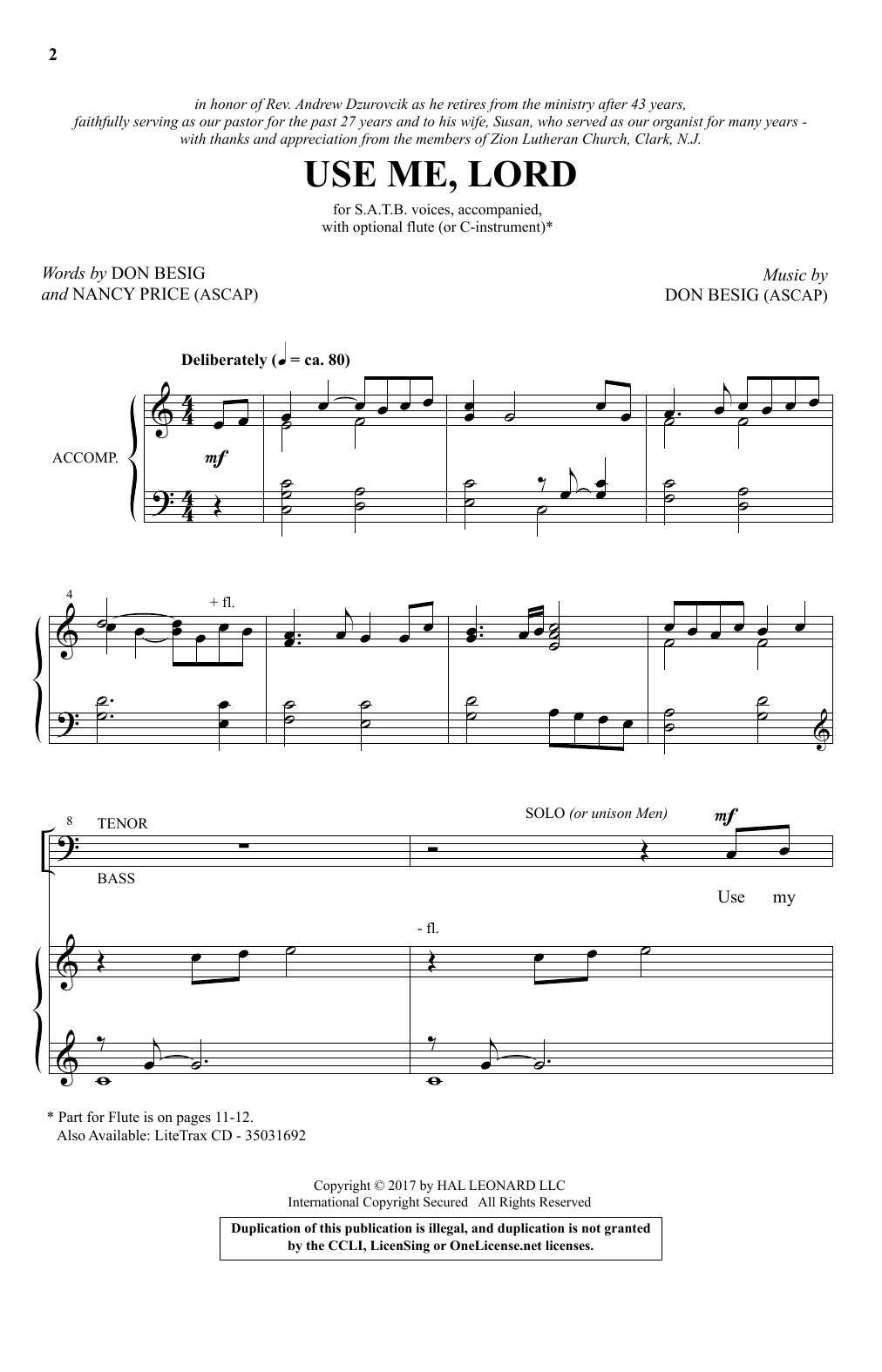 Download Don Besig and Nancy Price Use Me, Lord Sheet Music and learn how to play SATB Choir PDF digital score in minutes