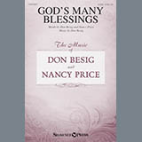 Download or print Don Besig God's Many Blessings Sheet Music Printable PDF -page score for Sacred / arranged SATB SKU: 186564.
