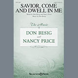 Download or print Don Besig Savior, Come And Dwell In Me Sheet Music Printable PDF -page score for Sacred / arranged SATB SKU: 176055.