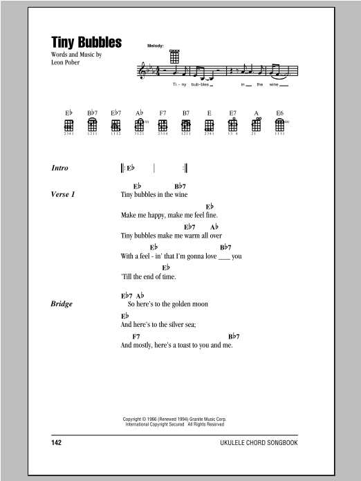 Download Don Ho Tiny Bubbles Sheet Music and learn how to play Dobro PDF digital score in minutes
