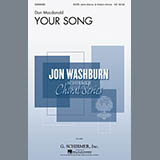Download or print Don MacDonald Your Song Sheet Music Printable PDF -page score for Festival / arranged SATB SKU: 159894.