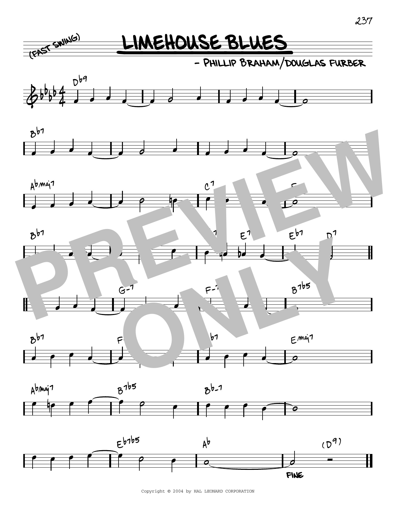 Download Douglas Furber Limehouse Blues [Reharmonized version] (arr. Jack Grassel) Sheet Music and learn how to play Real Book – Melody & Chords PDF digital score in minutes