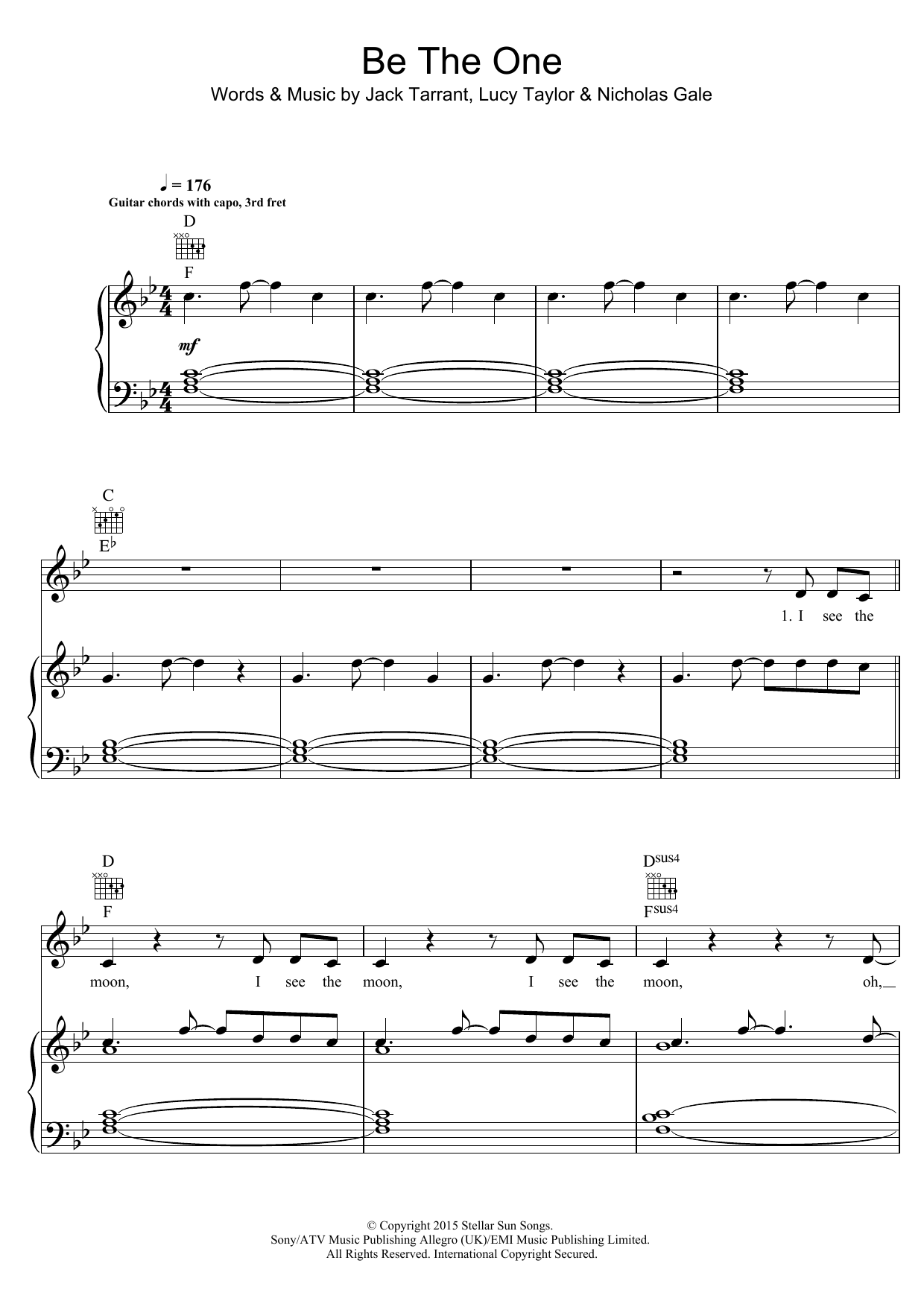 Download Dua Lipa Be The One Sheet Music and learn how to play Piano, Vocal & Guitar (Right-Hand Melody) PDF digital score in minutes