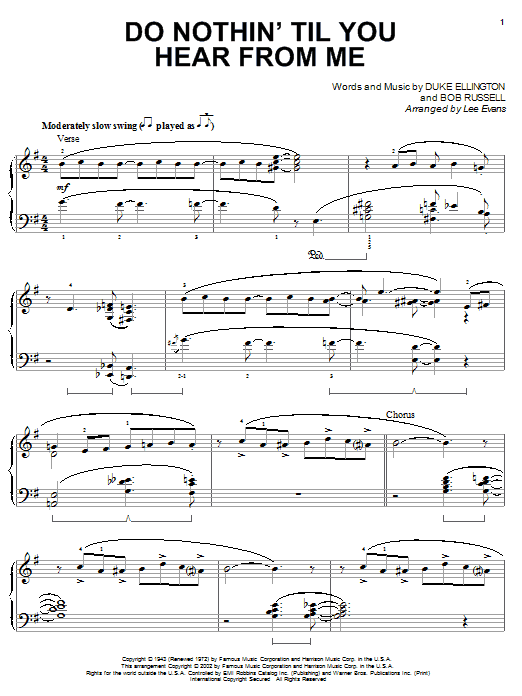 Download Duke Ellington Do Nothin' Till You Hear From Me Sheet Music and learn how to play Tenor Saxophone PDF digital score in minutes