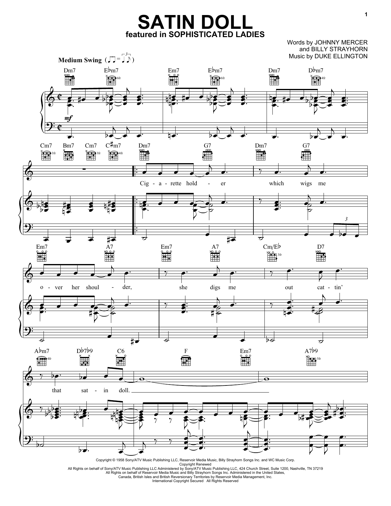 Download Duke Ellington Satin Doll Sheet Music and learn how to play Trumpet PDF digital score in minutes