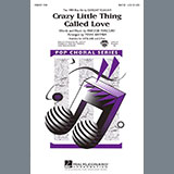 Download or print Dwight Yoakam Crazy Little Thing Called Love (arr. Mark Brymer) Sheet Music Printable PDF -page score for Pop / arranged 2-Part Choir SKU: 414783.