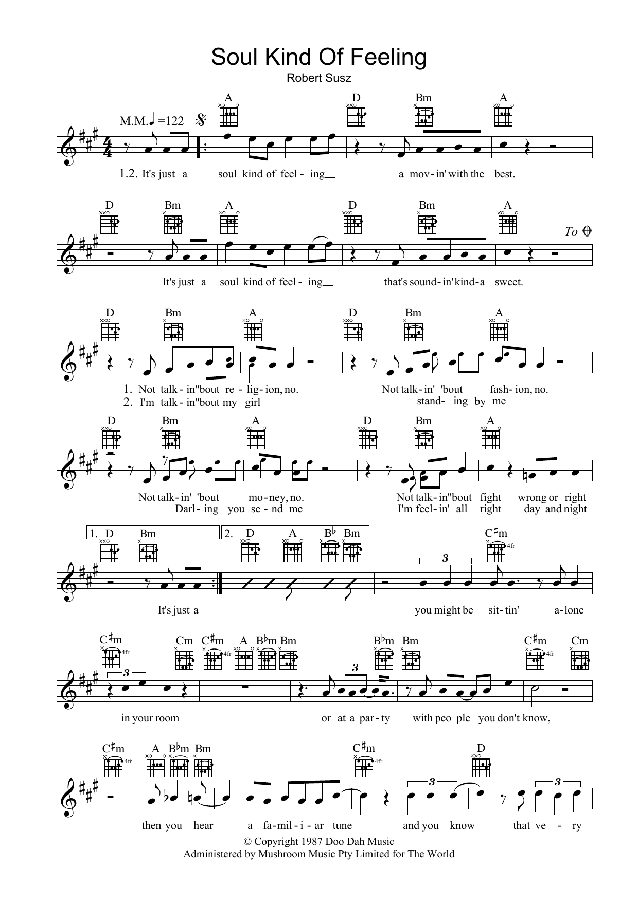Download Dynamic Hepnotics Soul Kind Of Feeling Sheet Music and learn how to play Melody Line, Lyrics & Chords PDF digital score in minutes
