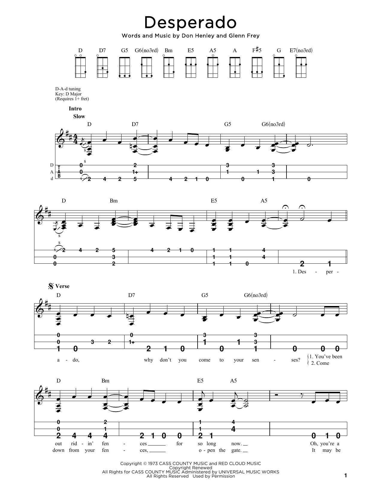 Download Eagles Desperado (arr. Steven B. Eulberg) Sheet Music and learn how to play Dulcimer PDF digital score in minutes