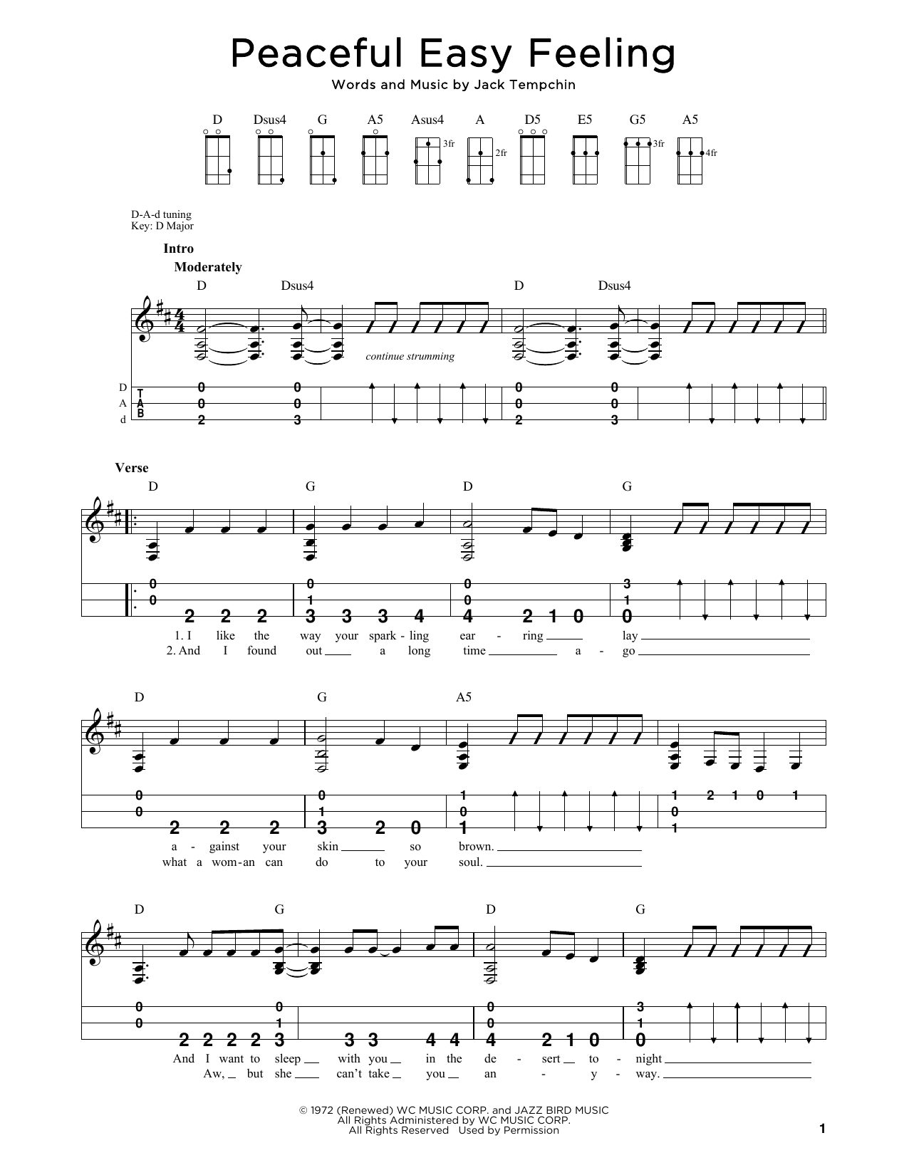 Download Eagles Peaceful Easy Feeling (arr. Steven B. Eulberg) Sheet Music and learn how to play Dulcimer PDF digital score in minutes