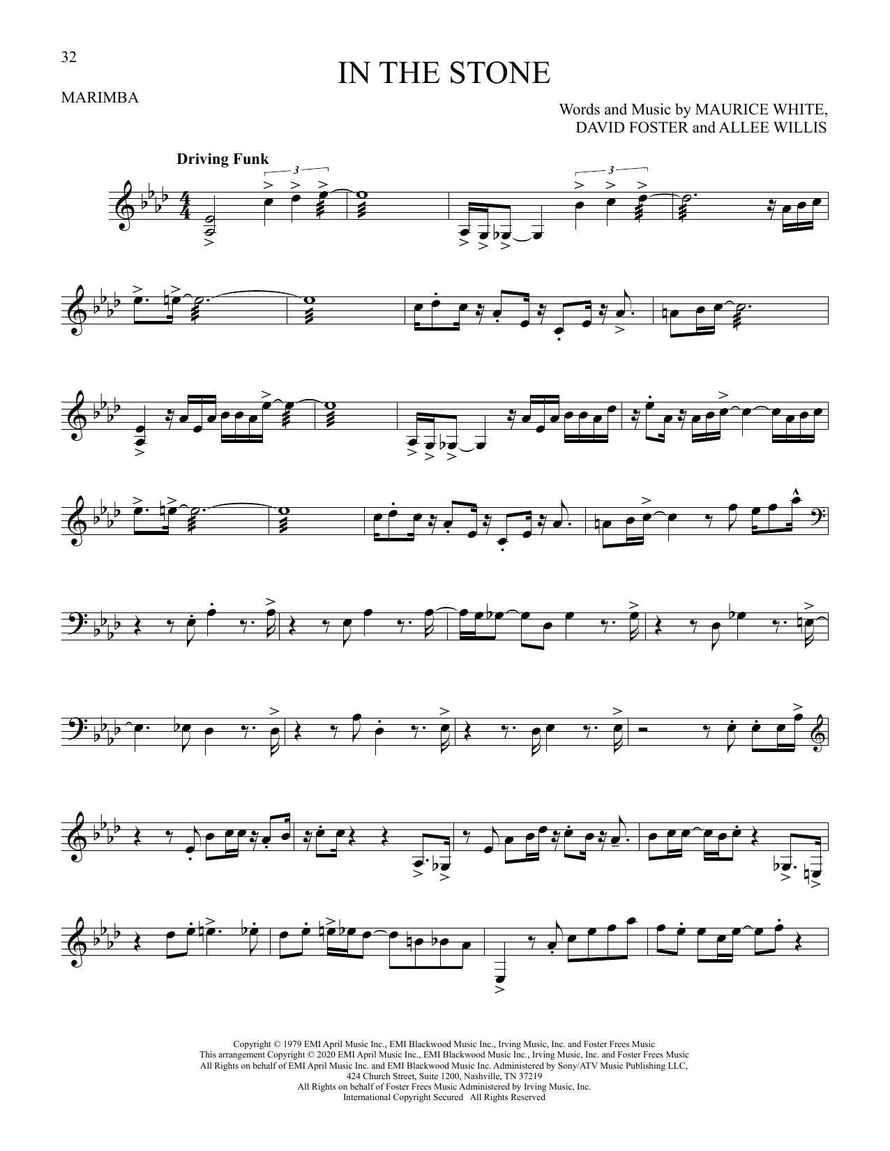 Download Earth, Wind & Fire In The Stone Sheet Music and learn how to play Piano, Vocal & Guitar Chords (Right-Hand Melody) PDF digital score in minutes