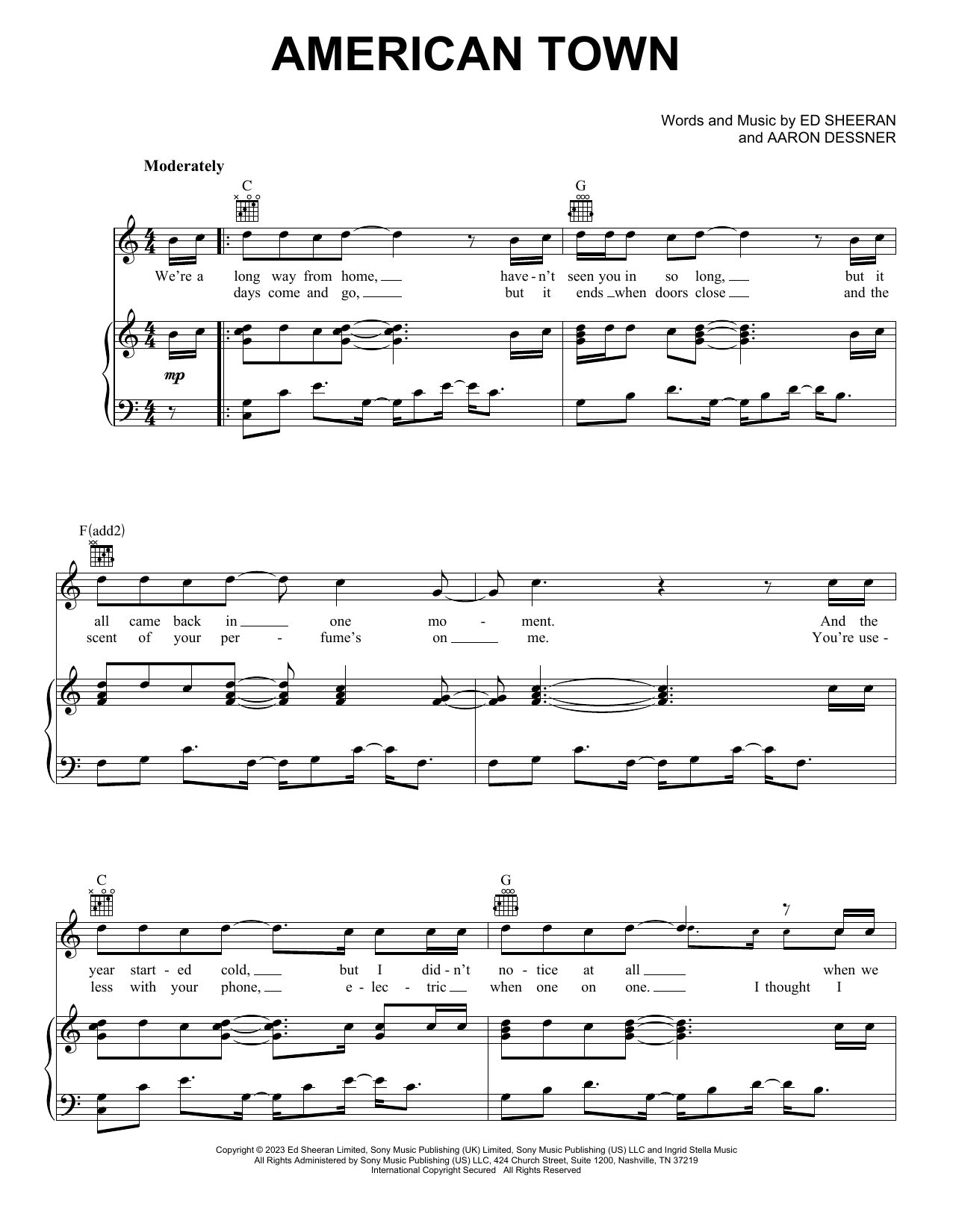 Download Ed Sheeran Sheet Music and learn how to play Piano, Vocal & Guitar Chords (Right-Hand Melody) PDF score in minutes