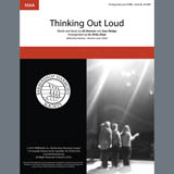 Download or print Ed Sheeran Thinking Out Loud (arr. Kirby Shaw) Sheet Music Printable PDF -page score for Barbershop / arranged SSAA Choir SKU: 407097.