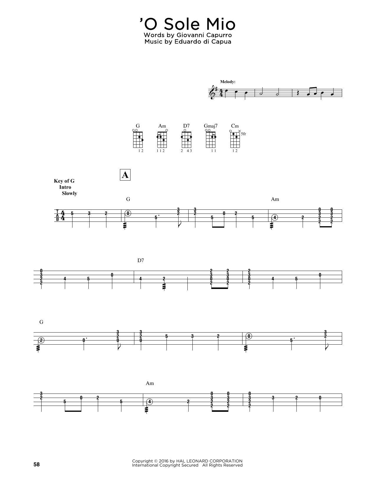 Download Eduardo di Capua 'O Sole Mio (arr. Fred Sokolow) Sheet Music and learn how to play Mandolin PDF digital score in minutes