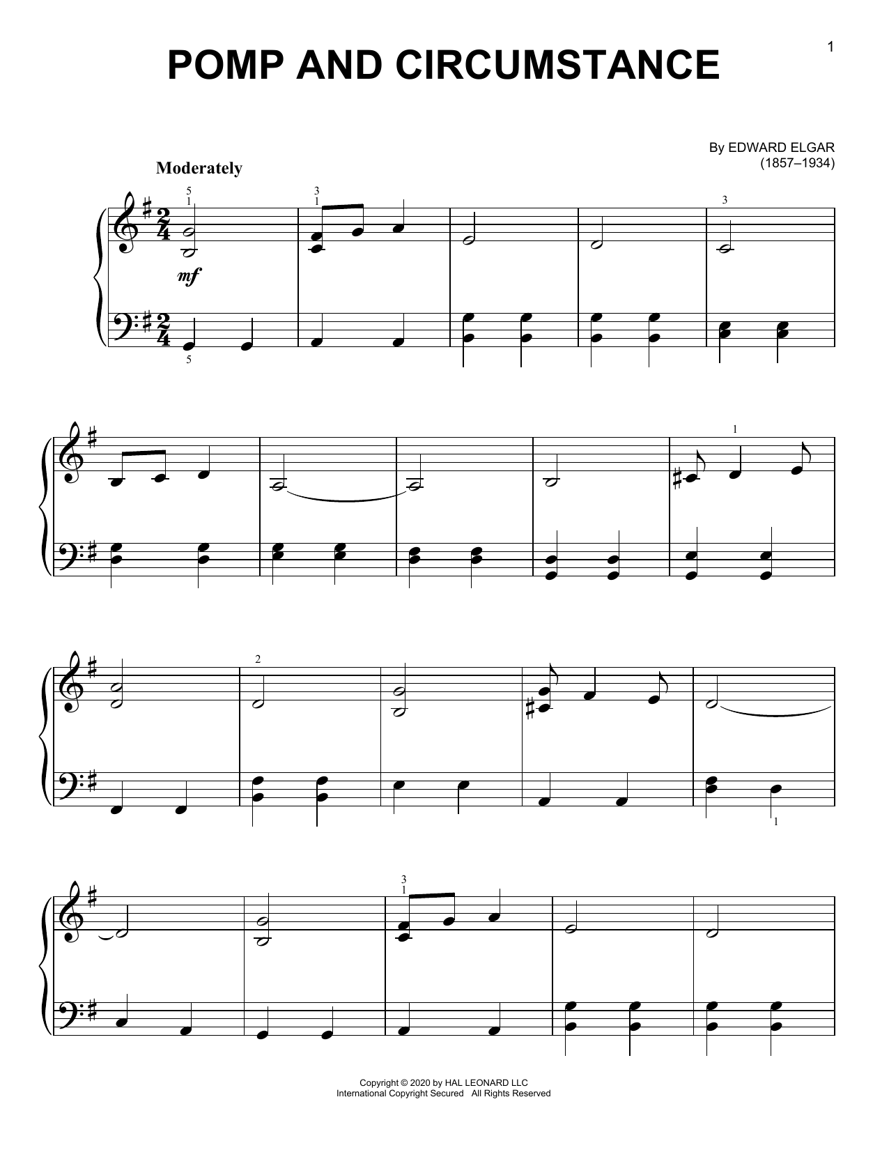 Download Edward Elgar Pomp And Circumstance, March No. 1, Op. 39 Sheet Music and learn how to play Clarinet and Piano PDF digital score in minutes