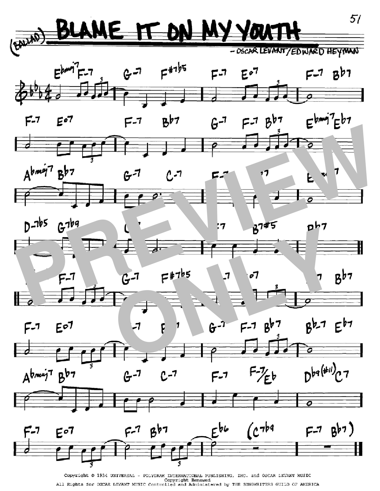 Download Edward Heyman Blame It On My Youth Sheet Music and learn how to play Ukulele with strumming patterns PDF digital score in minutes
