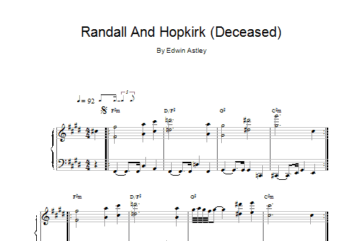 Download Edwin Astley Randall And Hopkirk (Deceased) Sheet Music and learn how to play Piano PDF digital score in minutes