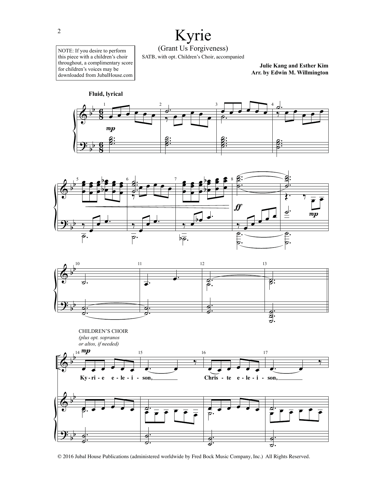 Download Edwin M. Willmington Kyrie Sheet Music and learn how to play SATB Choir PDF digital score in minutes