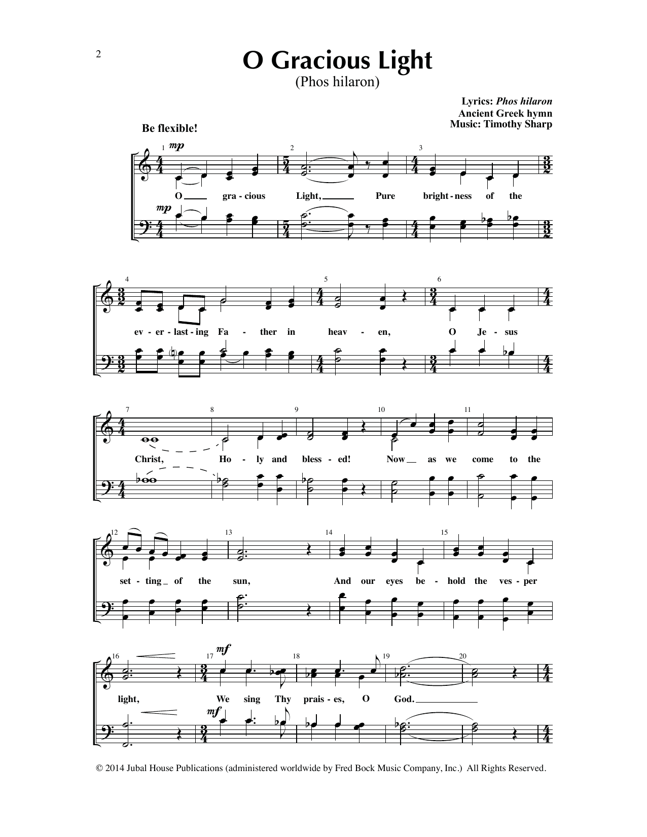Download Edwin M. Willmington O Gracious Light (Phos hilaron)/Lux Christi (Light of Christ) Sheet Music and learn how to play SATB Choir PDF digital score in minutes