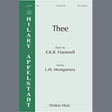 Download or print E.K.R. Hammell Thee Sheet Music Printable PDF -page score for Sacred / arranged SSAA Choir SKU: 1540735.