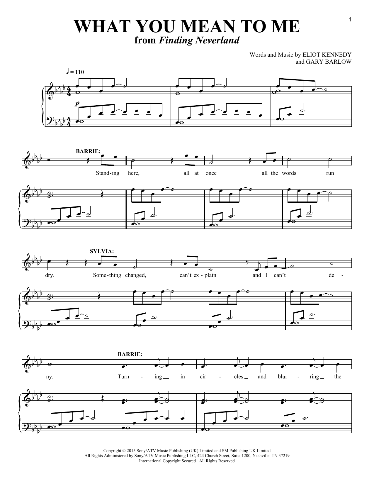 Download Eliot Kennedy What You Mean To Me Sheet Music and learn how to play Vocal Duet PDF digital score in minutes