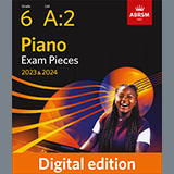 Download or print Elisabetta de Gambarini Giga in D (Grade 6, list A2, from the ABRSM Piano Syllabus 2023 & 2024) Sheet Music Printable PDF -page score for Classical / arranged Piano Solo SKU: 1142212.