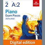 Download or print Elisabetta de Gambarini Minuet in A (Grade 2, list A2, from the ABRSM Piano Syllabus 2021 & 2022) Sheet Music Printable PDF -page score for Classical / arranged Piano Solo SKU: 454345.