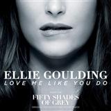 Download or print Ellie Goulding Love Me Like You Do (from 'Fifty Shades Of Grey') Sheet Music Printable PDF -page score for Film/TV / arranged Piano, Vocal & Guitar SKU: 120656.