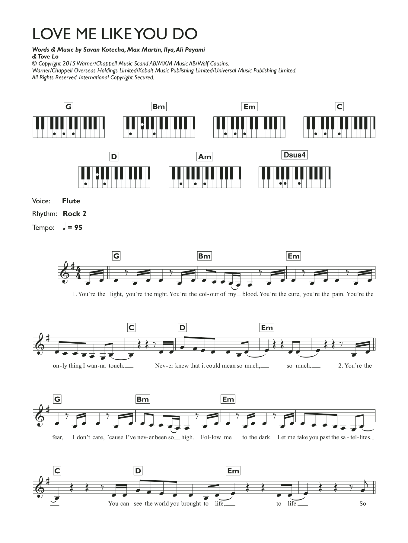 Download Ellie Goulding Love Me Like You Do Sheet Music and learn how to play Piano PDF digital score in minutes