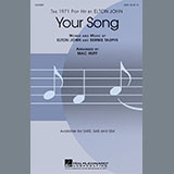 Download or print Elton John Your Song (arr. Mac Huff) Sheet Music Printable PDF -page score for Love / arranged SATB Choir SKU: 412787.