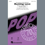 Download or print Kirby Shaw Burning Love Sheet Music Printable PDF -page score for Pop / arranged SATB Choir SKU: 285968.
