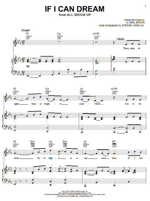Download Elvis Presley If I Can Dream Sheet Music and learn how to play Lyrics & Chords PDF digital score in minutes