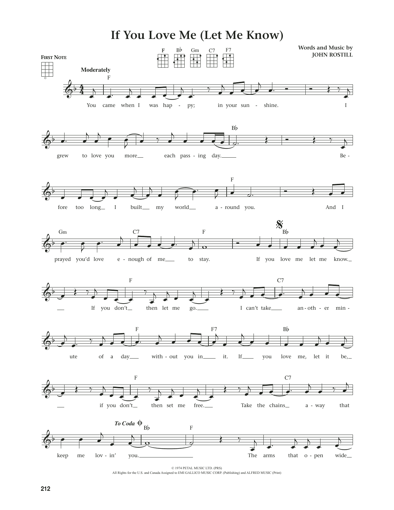 Download Elvis Presley If You Love Me (Let Me Know) (from The Daily Ukulele) (arr. Jim Beloff) Sheet Music and learn how to play Ukulele PDF digital score in minutes