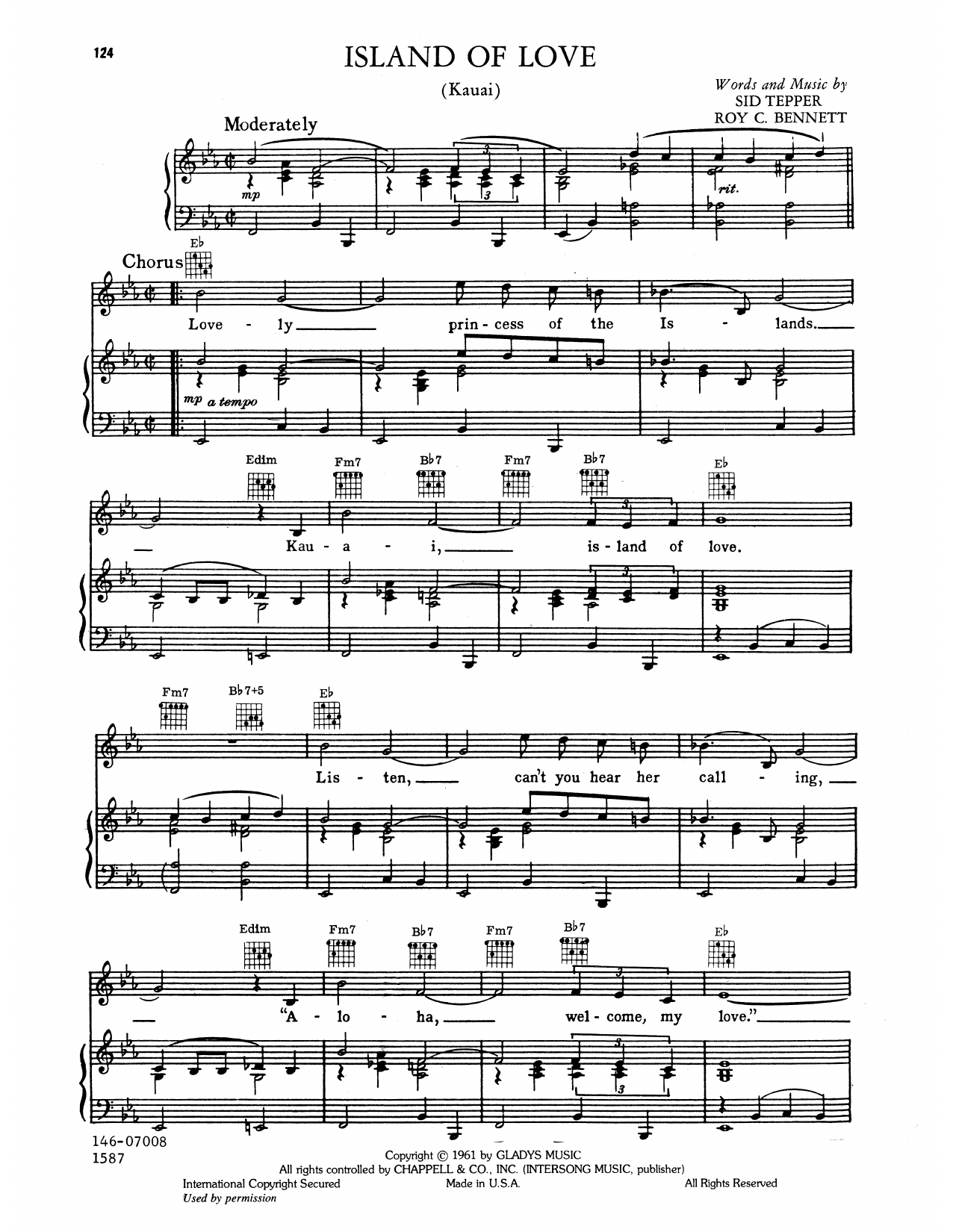 Download Elvis Presley Island Of Love Sheet Music and learn how to play Piano, Vocal & Guitar Chords (Right-Hand Melody) PDF digital score in minutes