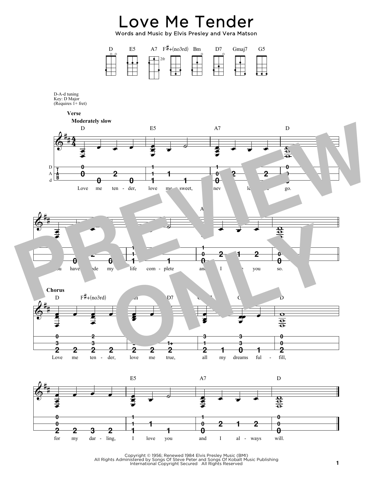 Download Elvis Presley Love Me Tender (arr. Steven B. Eulberg) Sheet Music and learn how to play Dulcimer PDF digital score in minutes