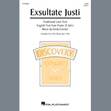 Download or print Emily Crocker Exsultate Justi Sheet Music Printable PDF -page score for Festival / arranged 3-Part Mixed Choir SKU: 1625215.