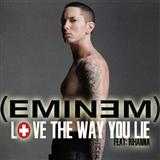 Download or print Eminem Love The Way You Lie (feat. Rihanna) Sheet Music Printable PDF -page score for Pop / arranged Piano, Vocal & Guitar (Right-Hand Melody) SKU: 103128.