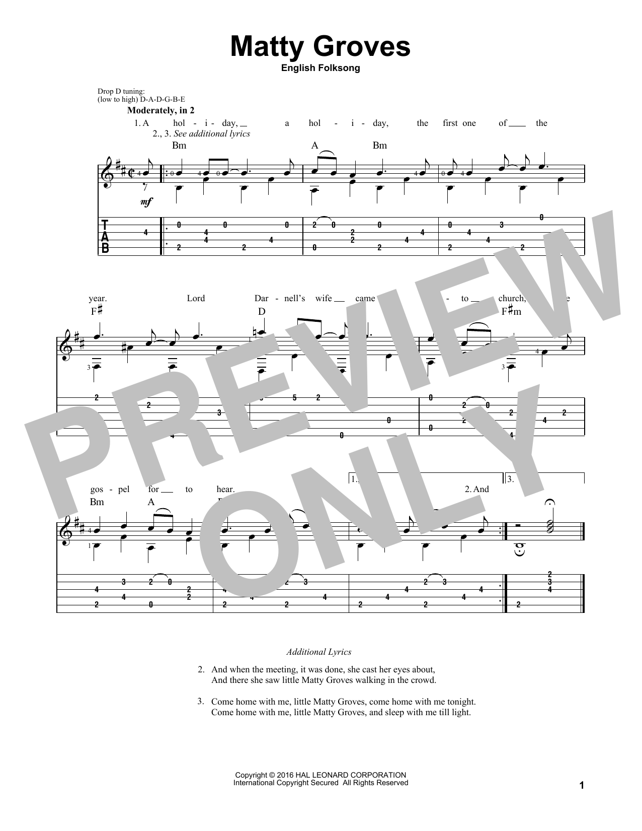 Download English Folksong Matty Groves Sheet Music and learn how to play Very Easy Piano PDF digital score in minutes