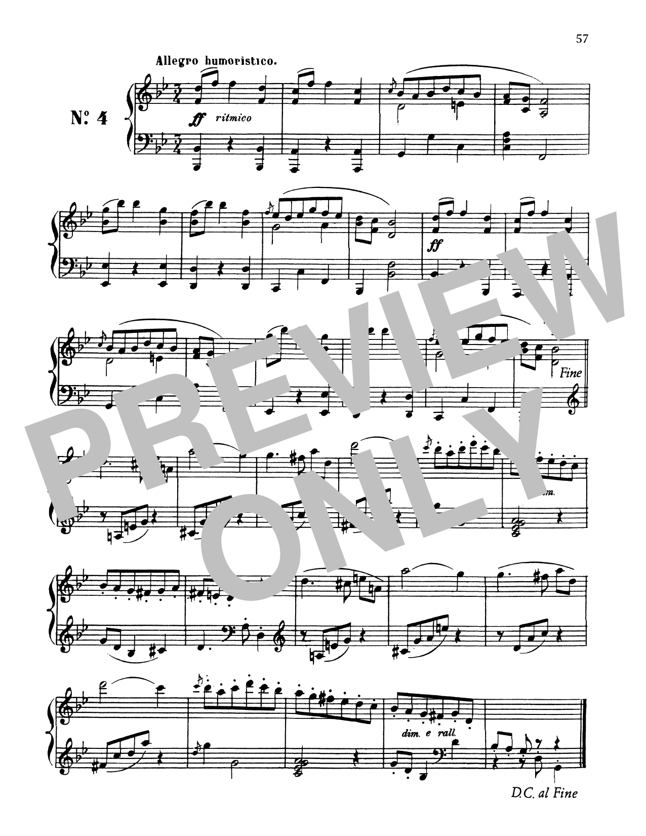 Download Enrique Granados Allegro Humoristico Sheet Music and learn how to play Piano PDF digital score in minutes
