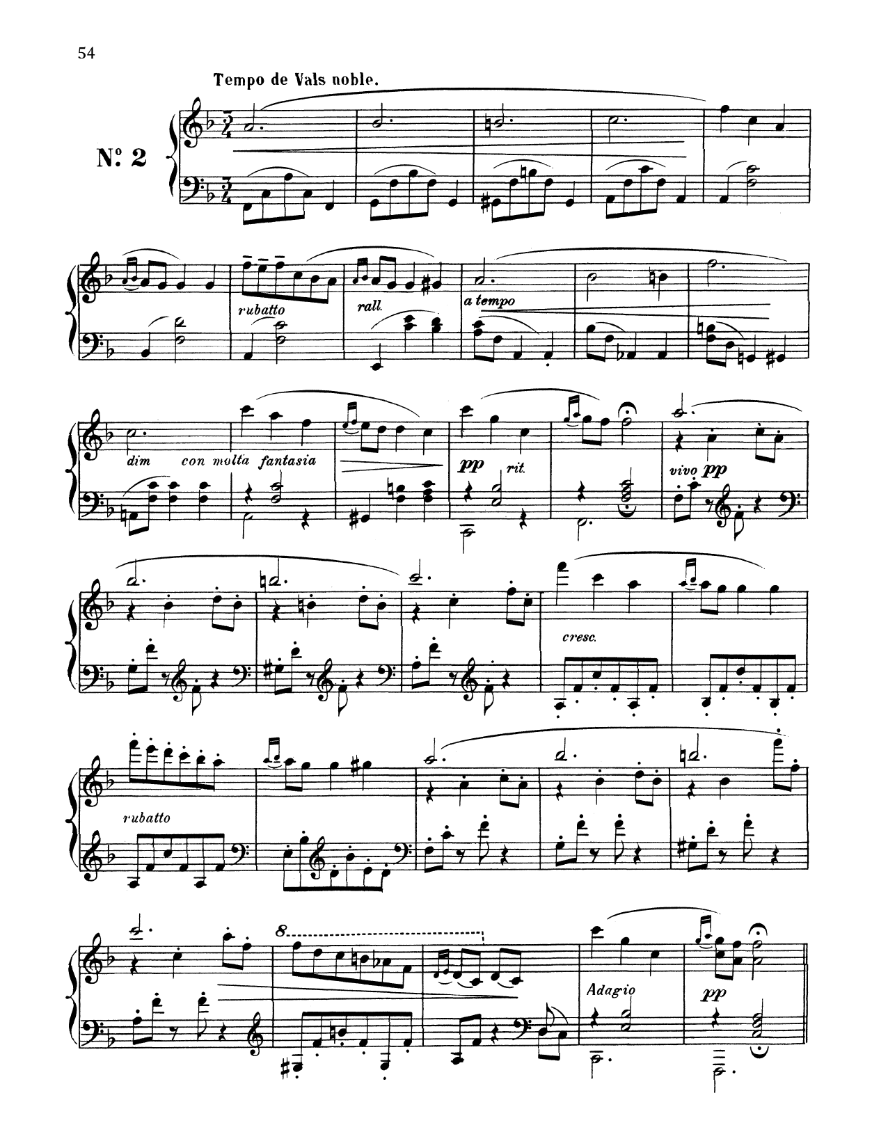 Download Enrique Granados Tempo De Vals Noble Sheet Music and learn how to play Piano PDF digital score in minutes