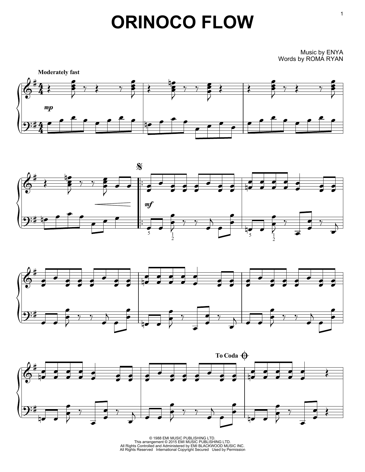 Download Enya Orinoco Flow Sheet Music and learn how to play Ukulele PDF digital score in minutes