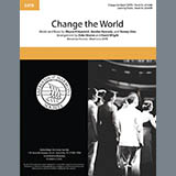 Download or print Eric Clapton Change The World (arr. Deke Sharon and David Wright) Sheet Music Printable PDF -page score for Barbershop / arranged SATB Choir SKU: 432684.
