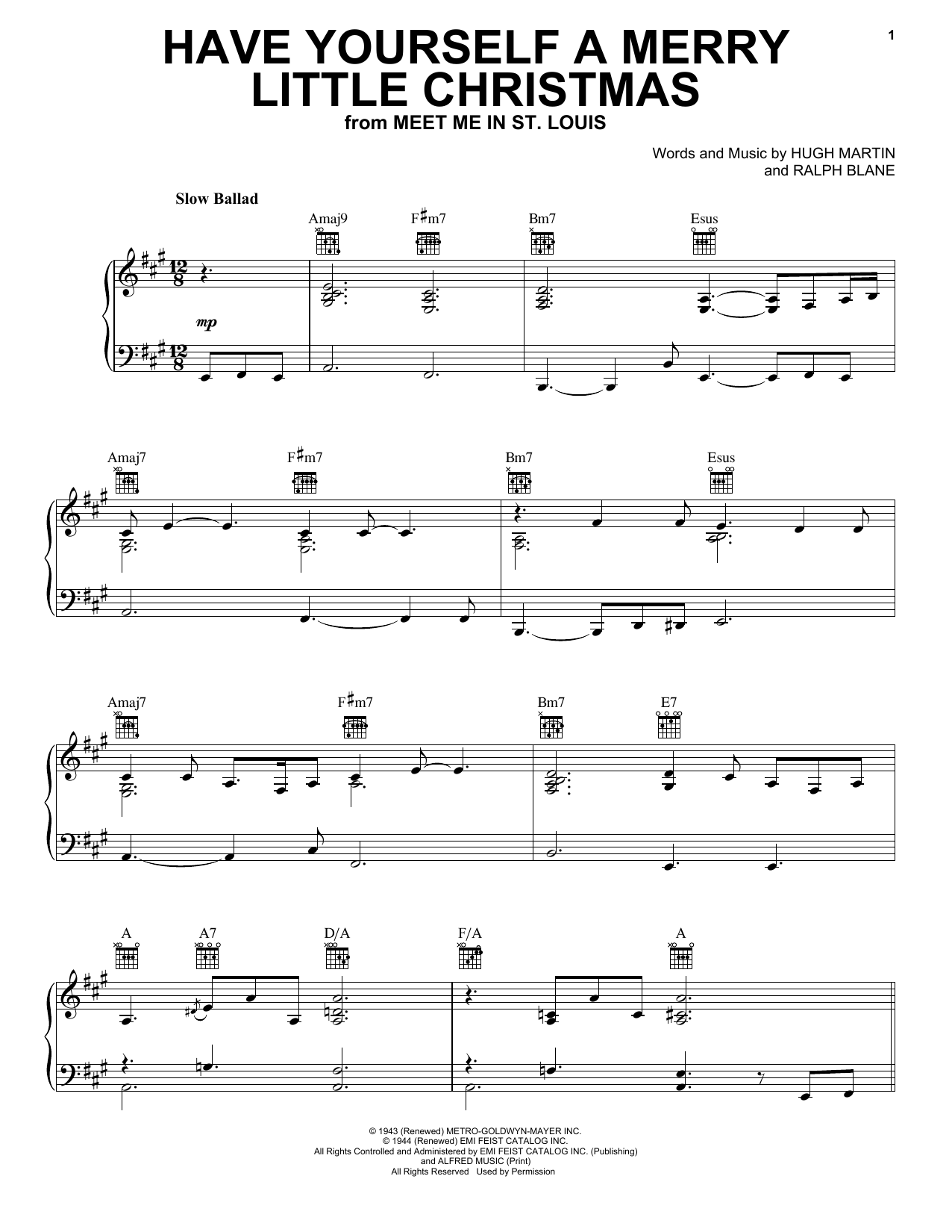 Download Eric Clapton Have Yourself A Merry Little Christmas Sheet Music and learn how to play Piano, Vocal & Guitar Chords (Right-Hand Melody) PDF digital score in minutes