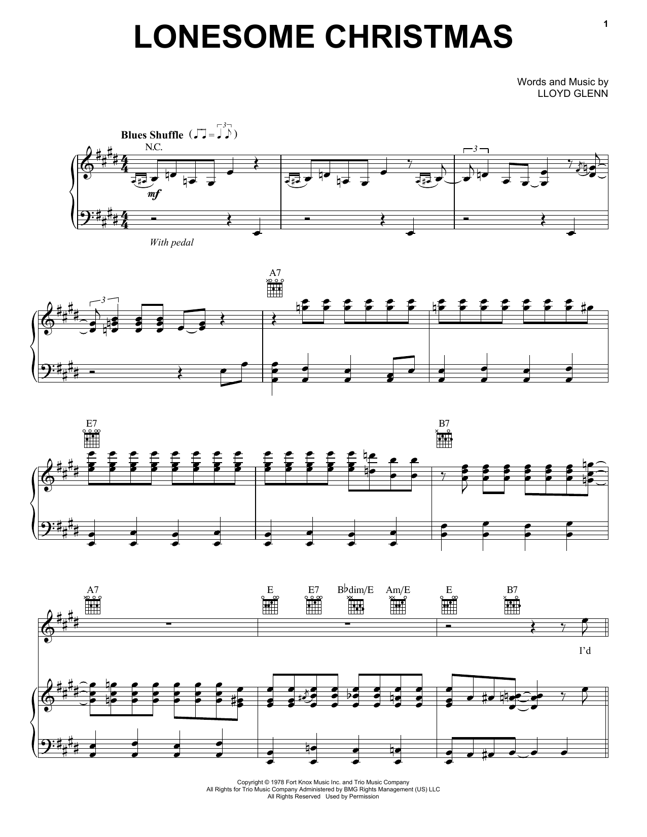 Download Eric Clapton Lonesome Christmas Sheet Music and learn how to play Piano, Vocal & Guitar Chords (Right-Hand Melody) PDF digital score in minutes